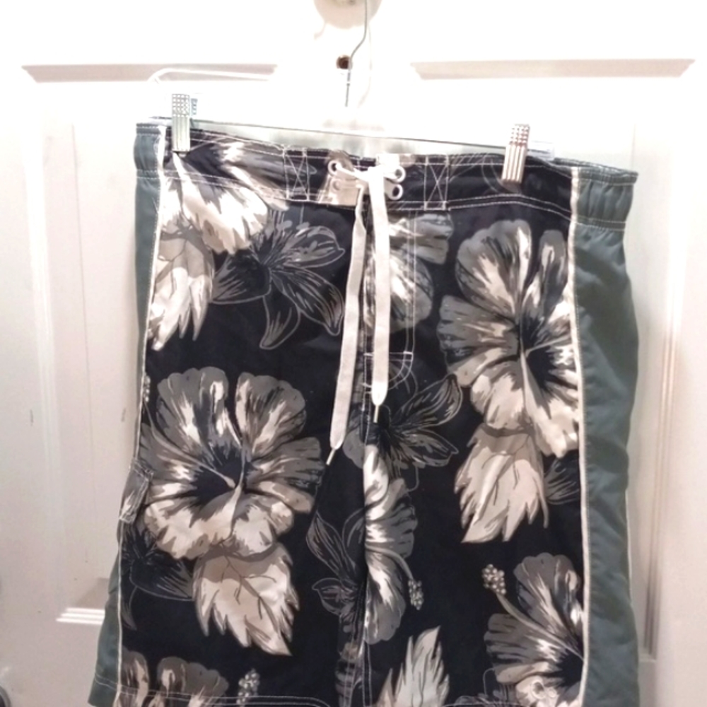 OP Swim Trunks Grey,Black, White Size Med